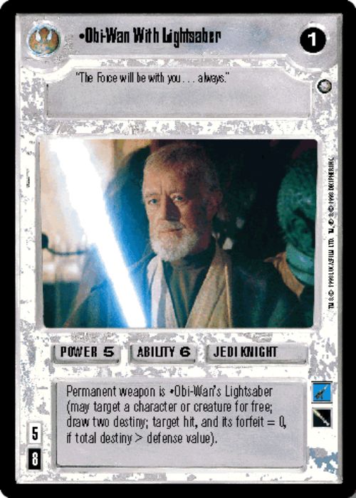 Star Wars CCG | Obi-Wan With Lightsaber (Foil) - Reflections II | The Nerd Merchant