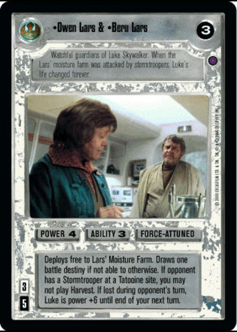 Star Wars CCG | Owen Lars & Beru Lars - Reflections II | The Nerd Merchant