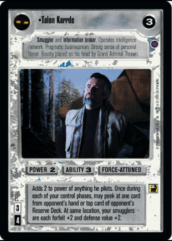 Star Wars CCG | Talon Karrde - Reflections II | The Nerd Merchant