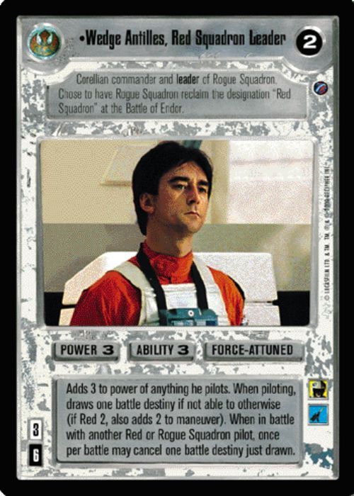 Star Wars CCG | Wedge Antilles, Red Squadron Leader (Foil) - Reflections II | The Nerd Merchant