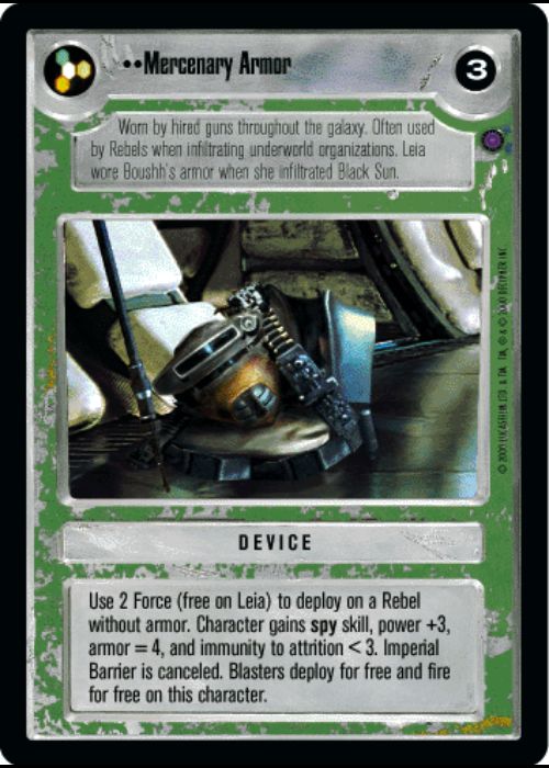 Star Wars CCG | Mercenary Armor - Reflections II | The Nerd Merchant