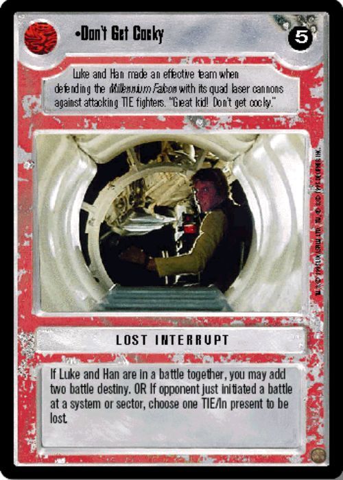 Star Wars CCG | Don't Get Cocky (Foil) - Reflections II | The Nerd Merchant