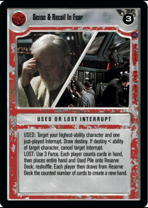 Star Wars CCG | Sense & Recoil In Fear - Reflections II | The Nerd Merchant