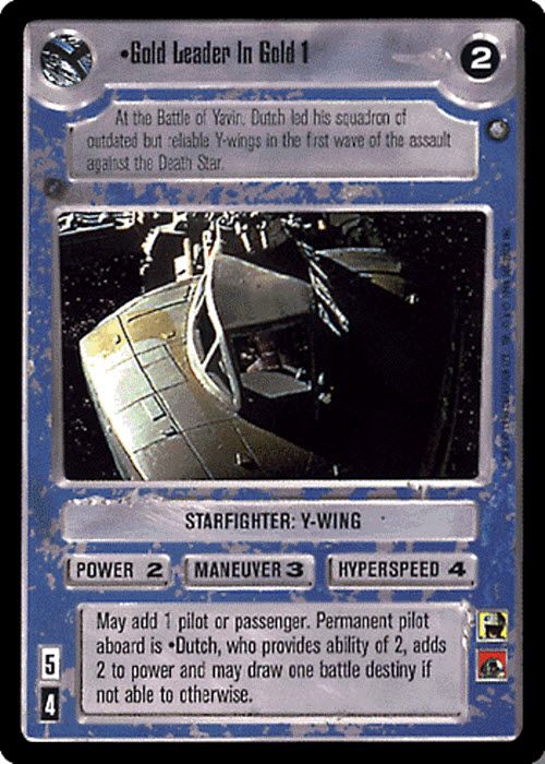 Star Wars CCG | Gold Leader In Gold 1 (Foil) - Reflections II | The Nerd Merchant