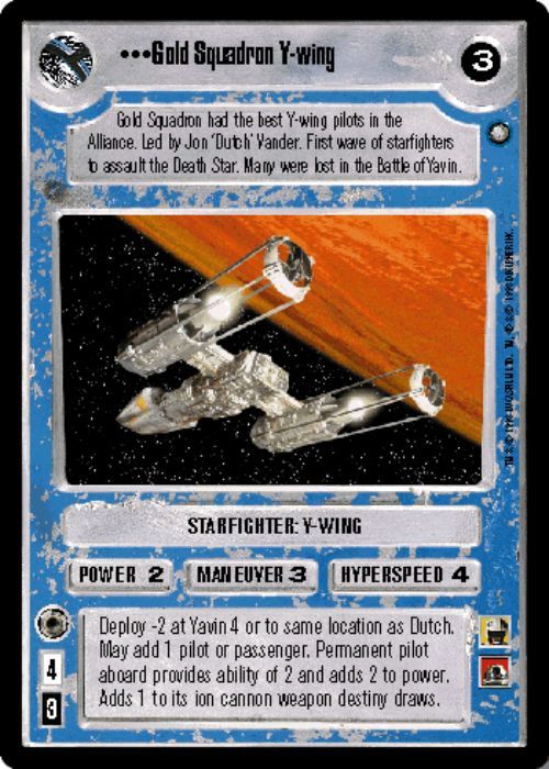 Star Wars CCG | Gold Squadron Y-wing (Foil) - Reflections II | The Nerd Merchant