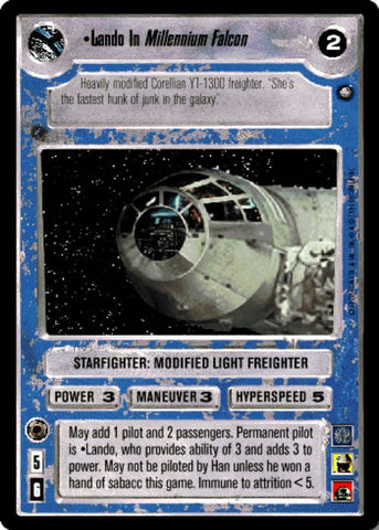 Star Wars CCG | Lando In Millennium Falcon (Foil) - Reflections II | The Nerd Merchant
