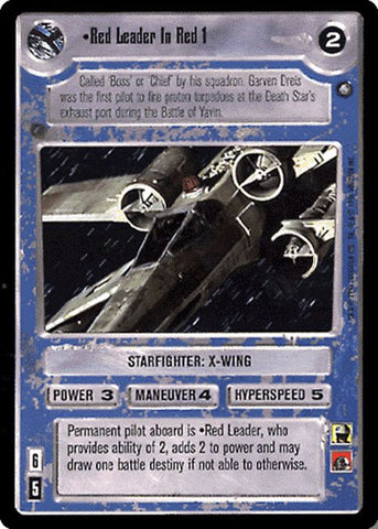 Star Wars CCG | Red Leader In Red 1 (Foil) - Reflections II | The Nerd Merchant