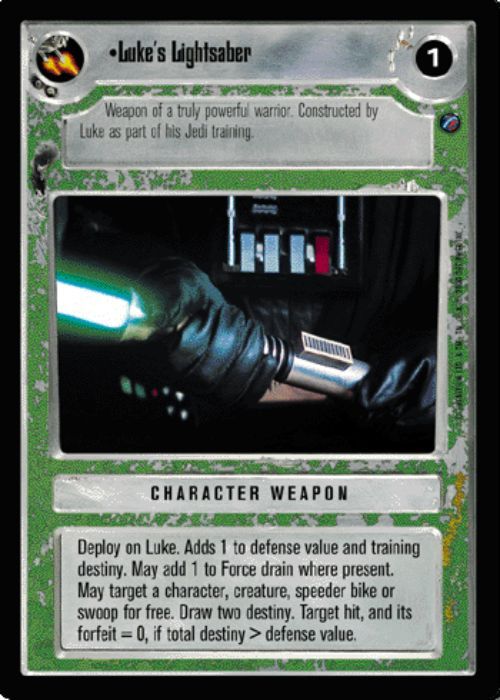Star Wars CCG | Luke's Lightsaber (Foil) - Reflections II | The Nerd Merchant