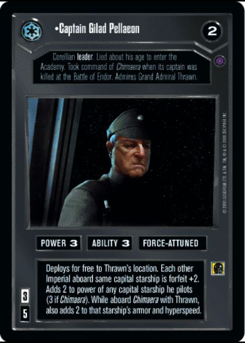 Star Wars CCG | Captain Gilad Pellaeon (Foil) - Reflections III | The Nerd Merchant