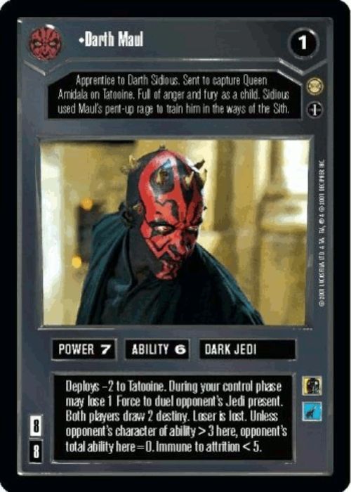 Star Wars CCG | Darth Maul (AI) (Foil) - Reflections III | The Nerd Merchant
