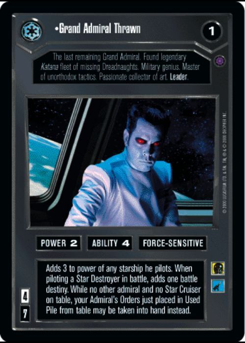 Star Wars CCG | Grand Admiral Thrawn (Foil) - Reflections III | The Nerd Merchant