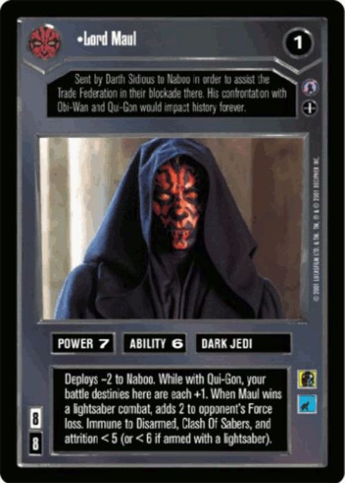Star Wars CCG | Lord Maul - Reflections III | The Nerd Merchant