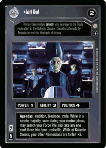 Star Wars CCG | Lott Dod (Foil) - Reflections III | The Nerd Merchant