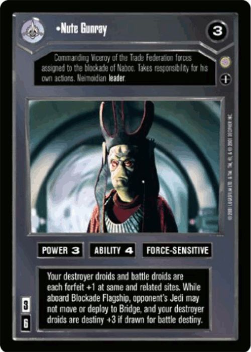 Star Wars CCG | Nute Gunray (Foil) - Reflections III | The Nerd Merchant