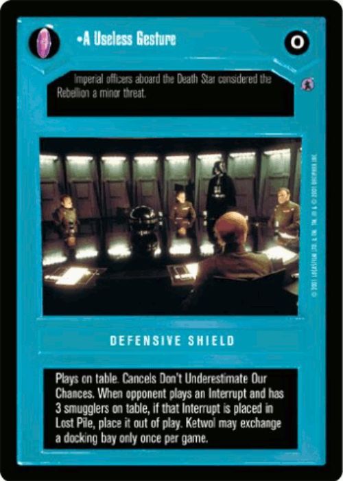 Star Wars CCG | A Useless Gesture - Defensive Shield - Reflections III | The Nerd Merchant