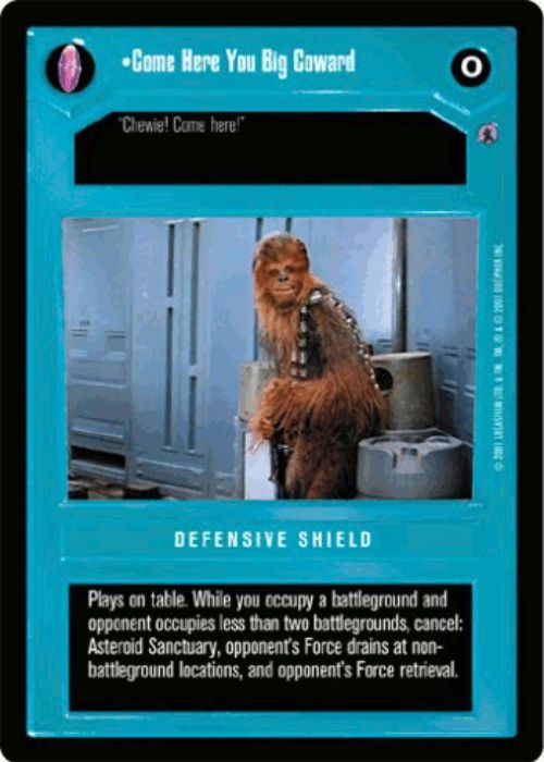 Star Wars CCG | Come Here You Big Coward - Defensive Shield - Reflections III | The Nerd Merchant