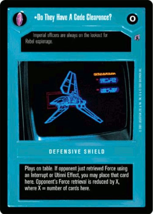 Star Wars CCG | Do They Have A Code Clearance? - Defensive Shield - Reflections III | The Nerd Merchant