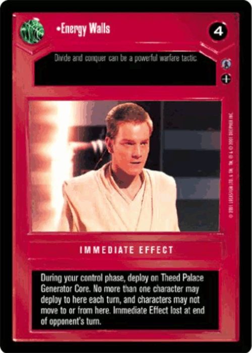Star Wars CCG | Energy Walls [Dark] - Reflections III | The Nerd Merchant