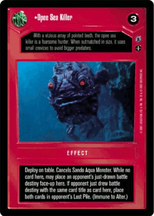 Star Wars CCG | Opee Sea Killer [Dark] - Reflections III | The Nerd Merchant