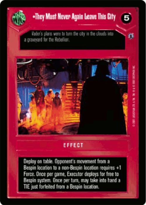 Star Wars CCG | They Must Never Again Leave This City - Reflections III | The Nerd Merchant