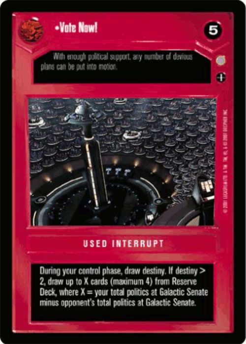 Star Wars CCG | Vote Now! [Dark] (Foil) - Reflections III | The Nerd Merchant