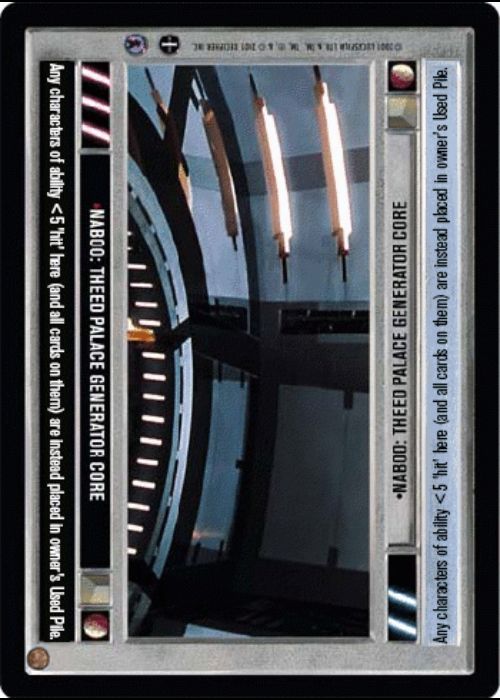 Star Wars CCG | Naboo: Theed Palace Generator Core [Dark] - Reflections III | The Nerd Merchant