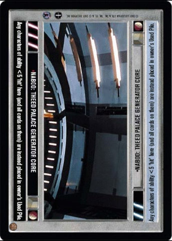 Star Wars CCG | Naboo: Theed Palace Generator Core [Dark] - Reflections III | The Nerd Merchant