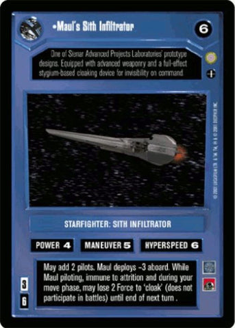 Star Wars CCG | Maul's Sith Infiltrator (AI) (Foil) - Reflections III | The Nerd Merchant