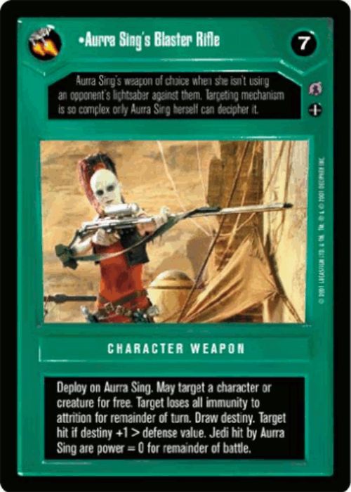 Star Wars CCG | Aurra Sing's Blaster Rifle - Reflections III | The Nerd Merchant