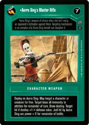 Star Wars CCG | Aurra Sing's Blaster Rifle - Reflections III | The Nerd Merchant