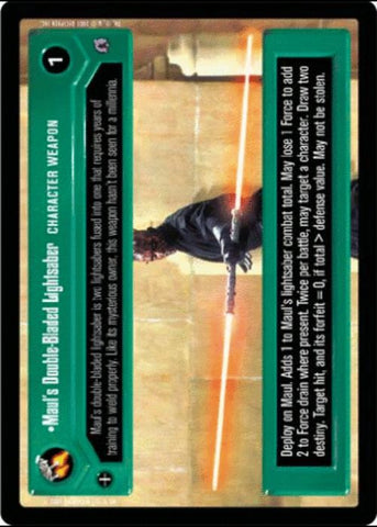 Star Wars CCG | Maul's Double-Bladed Lightsaber - Reflections III | The Nerd Merchant