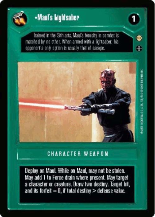 Star Wars CCG | Maul's Lightsaber (Foil) - Reflections III | The Nerd Merchant