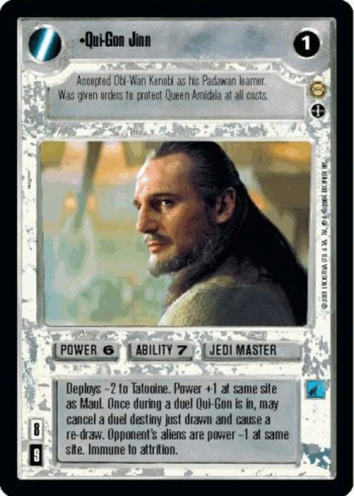 Star Wars CCG | Qui-Gon Jinn (AI) (Foil) - Reflections III | The Nerd Merchant