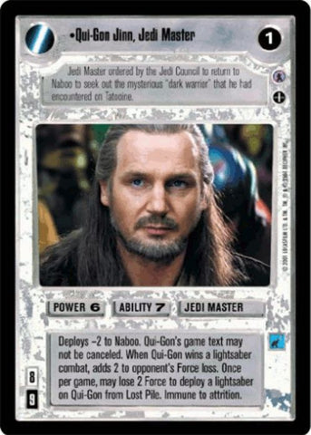 Star Wars CCG | Qui-Gon Jinn, Jedi Master - Reflections III | The Nerd Merchant