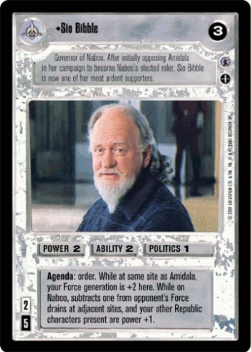 Star Wars CCG | Sio Bibble - Reflections III | The Nerd Merchant