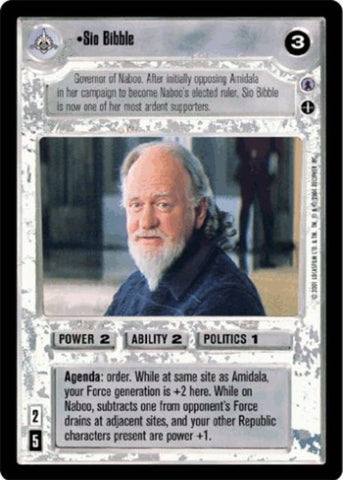 Star Wars CCG | Sio Bibble - Reflections III | The Nerd Merchant