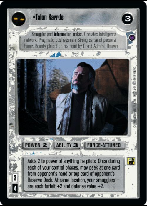 Star Wars CCG | Talon Karrde (Foil) - Reflections III | The Nerd Merchant