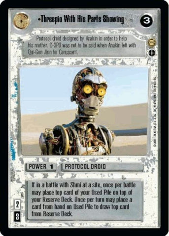 Star Wars CCG | Threepio With His Parts Showing (AI) (Foil) - Reflections III | The Nerd Merchant