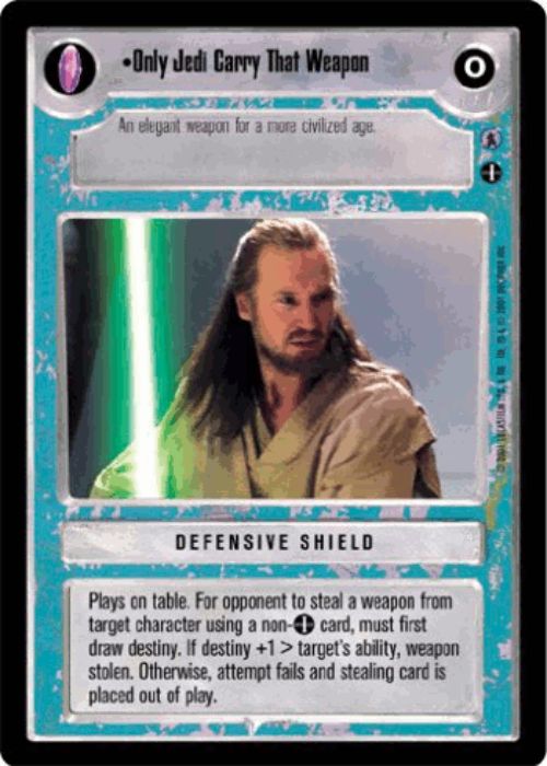 Star Wars CCG | Only Jedi Carry That Weapon - Defensive Shield - Reflections III | The Nerd Merchant
