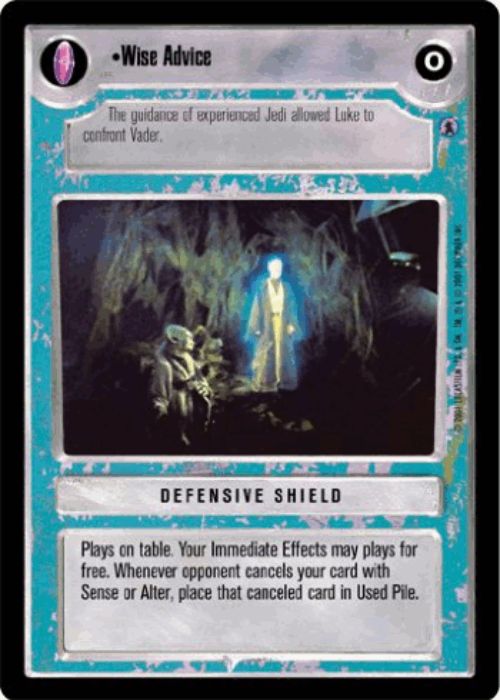 Star Wars CCG | Wise Advice - Defensive Shield - Reflections III | The Nerd Merchant