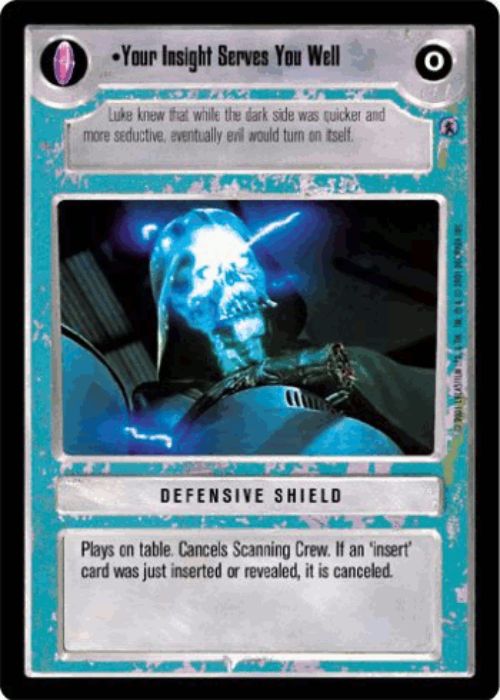 Star Wars CCG | Your Insight Serves You Well - Defensive Shield - Reflections III | The Nerd Merchant