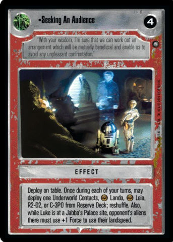 Star Wars CCG | Seeking An Audience (Foil) - Reflections III | The Nerd Merchant
