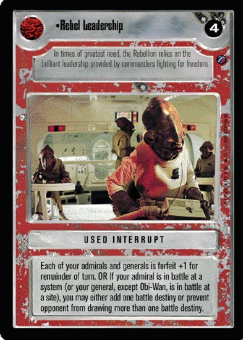 Star Wars CCG | Rebel Leadership (Foil) - Reflections III | The Nerd Merchant
