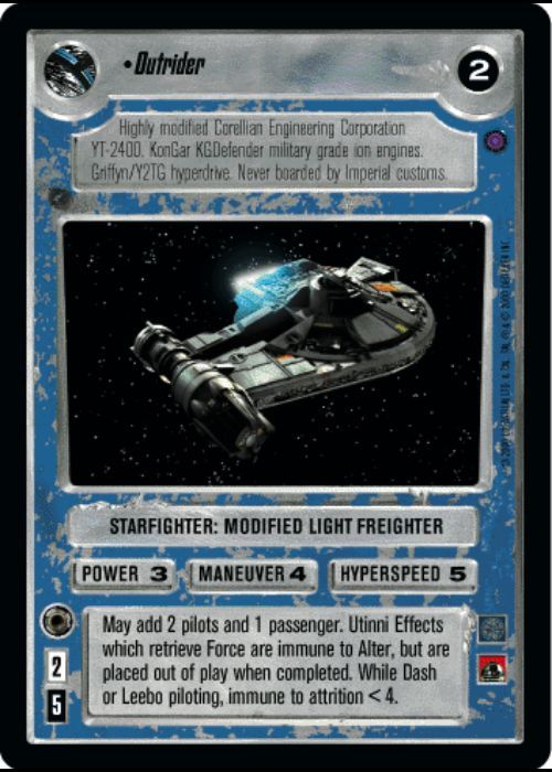 Star Wars CCG | Outrider (Foil) - Reflections III | The Nerd Merchant