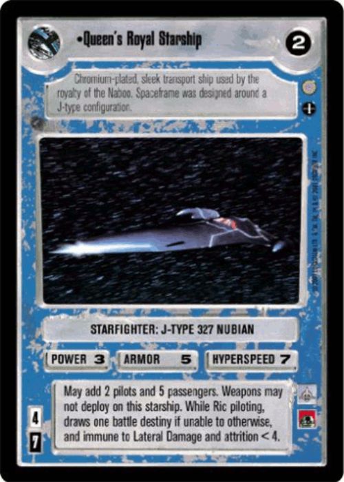 Star Wars CCG | Queen's Royal Starship (Foil) - Reflections III | The Nerd Merchant