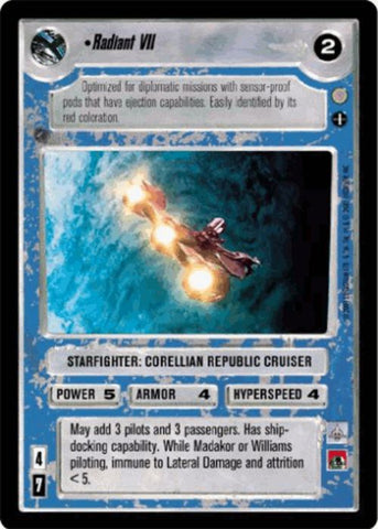 Star Wars CCG | Radiant VII (Foil) - Reflections III | The Nerd Merchant