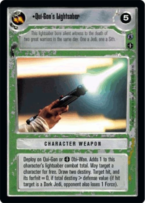 Star Wars CCG | Qui-Gon's Lightsaber - Reflections III | The Nerd Merchant