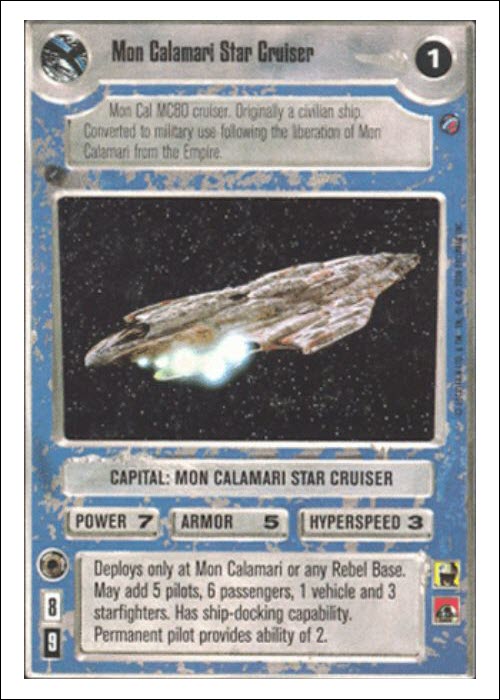 Star Wars CCG | Mon Calamari Star Cruiser - Second Anthology | The Nerd Merchant