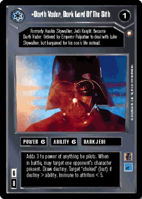Star Wars CCG | Darth Vader, Dark Lord Of The Sith - Special Edition | The Nerd Merchant
