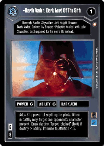 Star Wars CCG | Darth Vader, Dark Lord Of The Sith - Special Edition | The Nerd Merchant